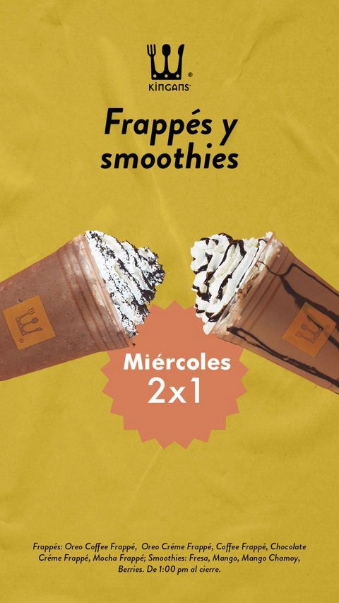 Promo Frappes y Smoothies