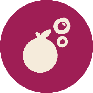 Fruta y burbujas de Karakorum